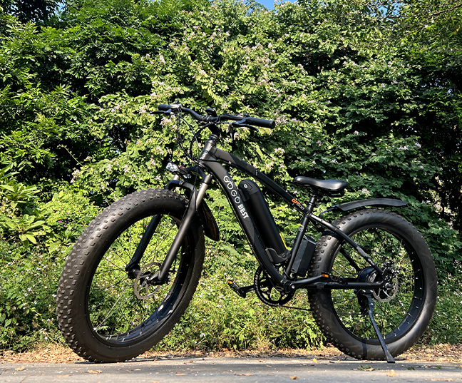 Black E-bike