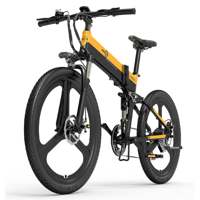Bicicleta elétrica dobrável Bezior X500 Pro com pneus integrados