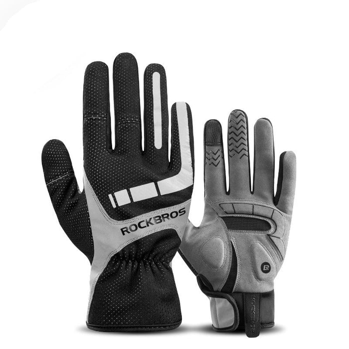 Cykel berøringsskærm termiske vindtætte handsker