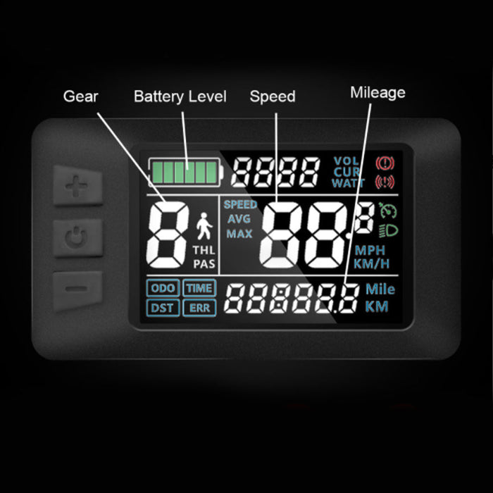 Medidor de exibição de controle LCD à prova d'água AVAKA