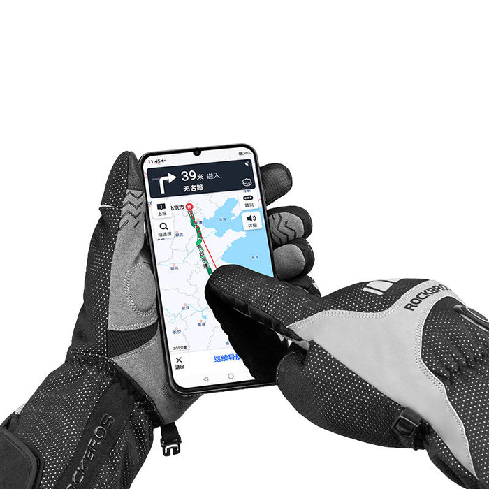 Rękawiczki rowerowe SBR z ekranem dotykowym USB