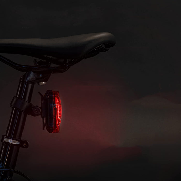 Conjunto de faróis e lanternas traseiras de bicicleta