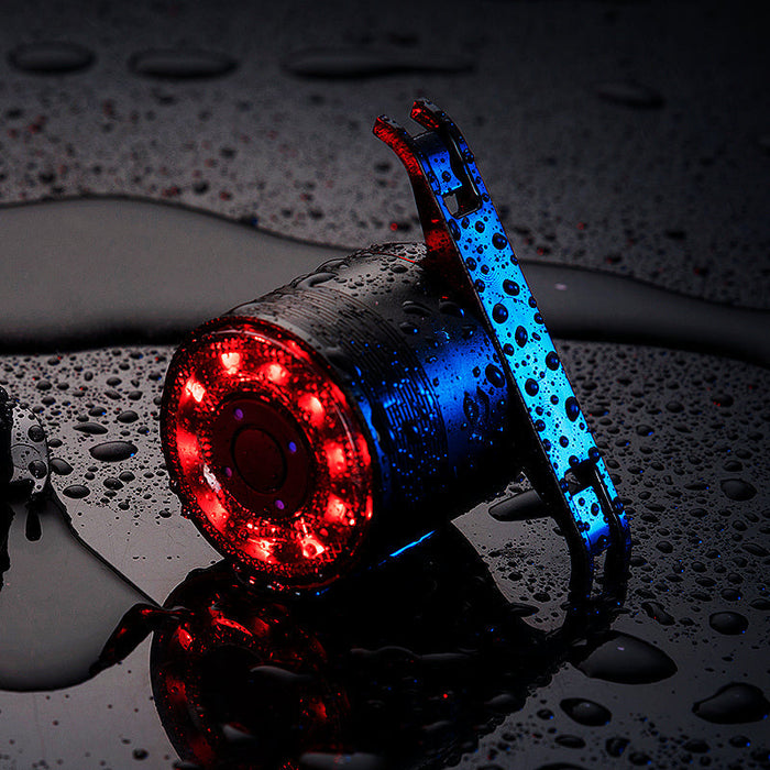Colorful Bicycle Rainproof Tail Light