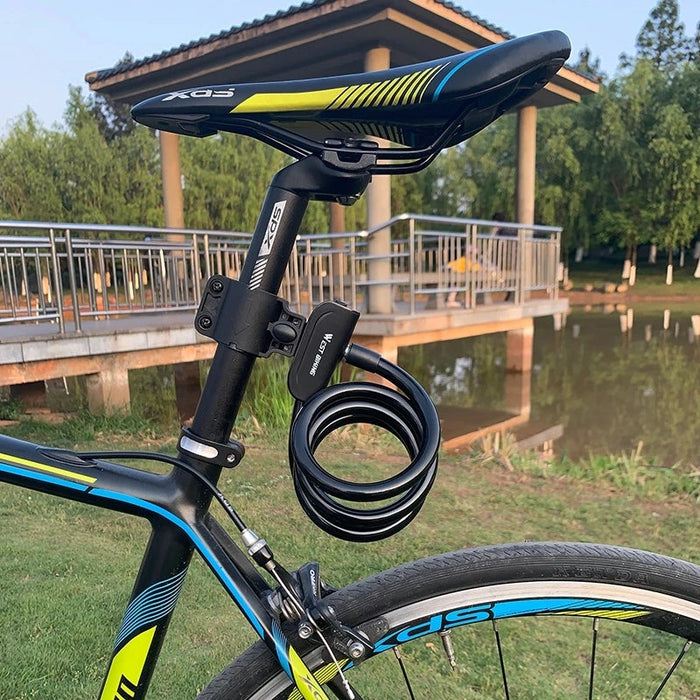 Trava de segurança para bicicleta MTB com arame de aço para BIKE
